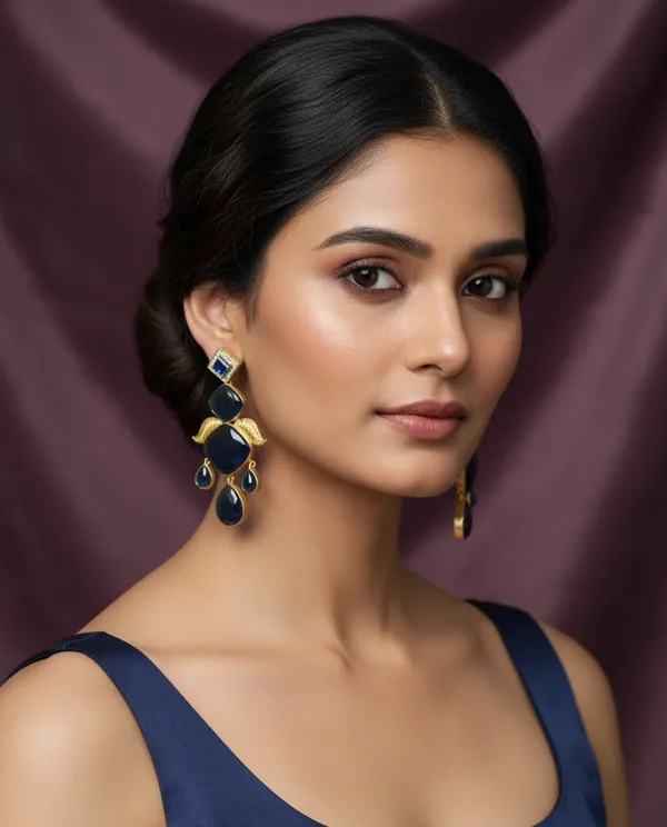 Black_Brass_Earrings_For_Women